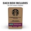 Starbucks VIA Instant Coffee Packets, Single Serve, Dark Roast Coffee, Italian Roast, 96 Packets(Decaf Italian Roast)