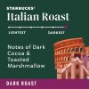 Starbucks Whole Bean Coffee, Dark Roast Coffee, Italian Roast, 100% Arabica, 6 bags (12 oz each)(Italian)