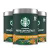 Starbucks Premium Instant Coffee, Starbucks Blonde Roast Coffee, Arabica Beans, Three 3.17 oz Tins(3.17 Ounce (Pack of 3))
