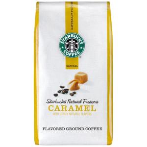 Starbucks Ground Coffee, Dark Roast Hot or Iced Coffee, Variety Pack, Three 12 oz Bags​(Caramel)