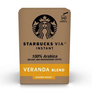 Starbucks VIA Instant Coffee Packets, Single Serve, Dark Roast Coffee, Italian Roast, 96 Packets(Veranda)