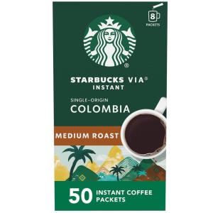 Starbucks VIA Ready Brew Colombia Coffee, 50-Count(Colombia)
