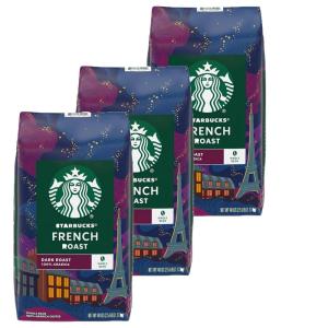 Starbucks Whole Bean Coffee, Dark Roast Coffee, Caffè Verona, 100% Arabica, 1 bag (18 oz)(French Vanilla)