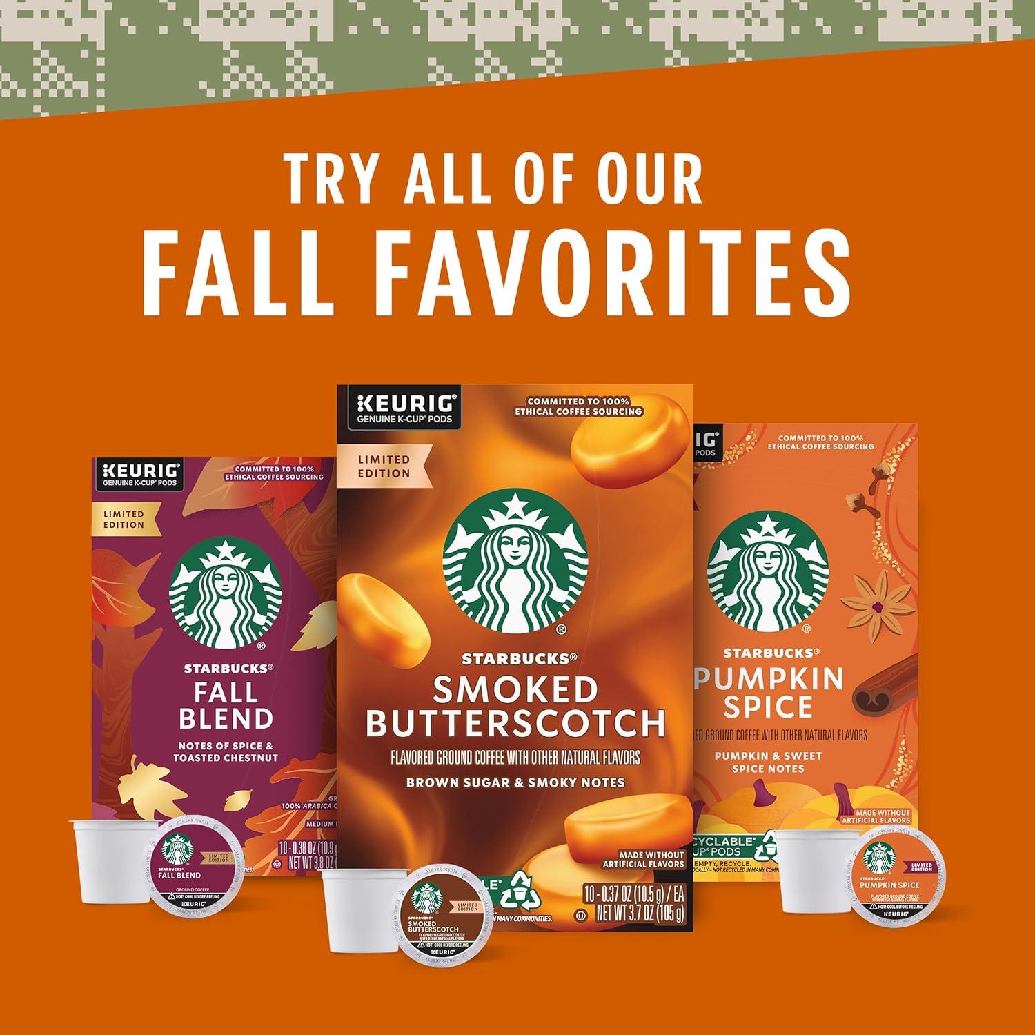 imageStarbucks KCup Coffee Pods Medium Roast Hot or Iced Coffee Pike Place Roast 96 Keurig Pods Fall Blend