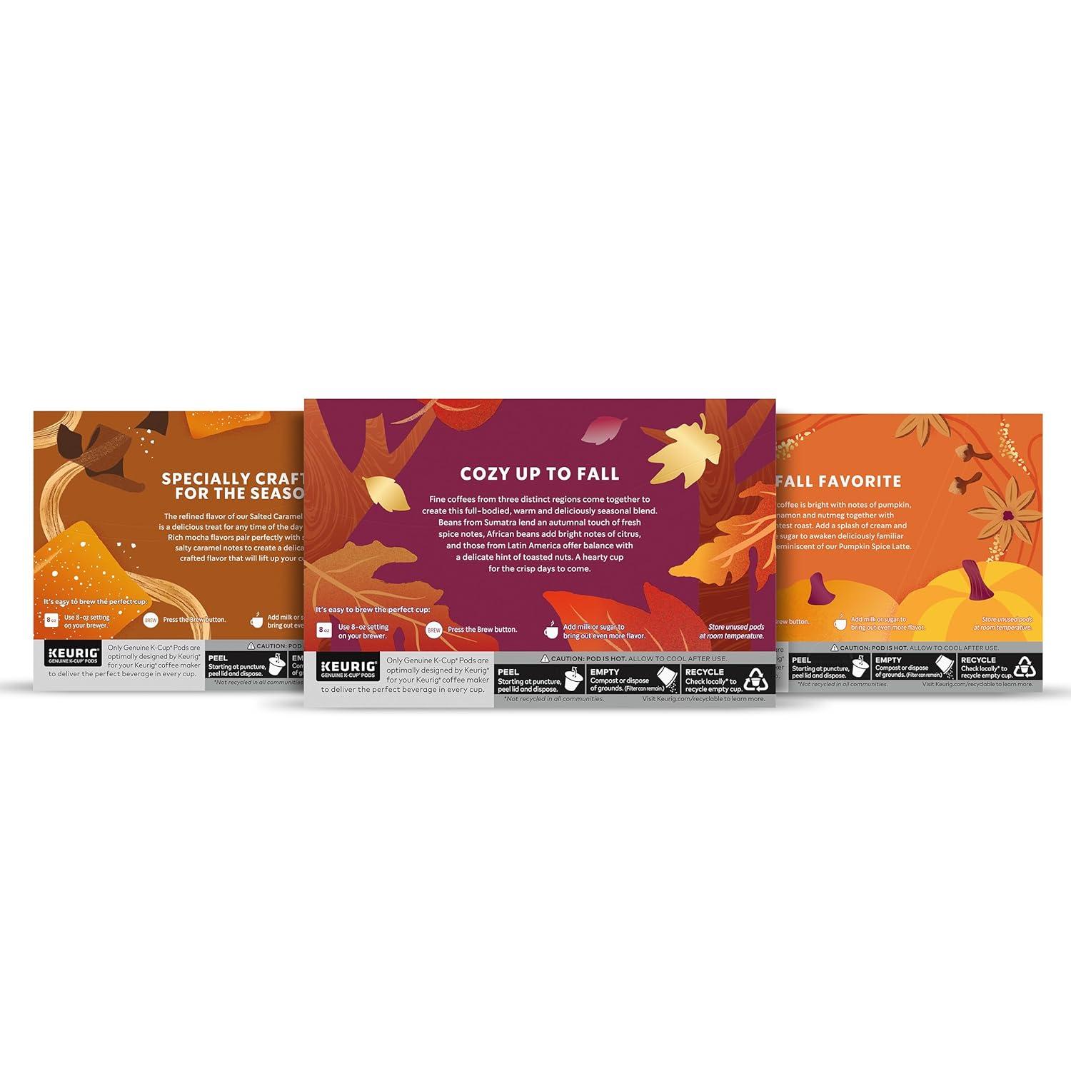 imageStarbucks KCup Coffee Pods Medium Roast Hot or Iced Coffee Pike Place Roast 96 Keurig Pods NEW Fall Variety Bundle