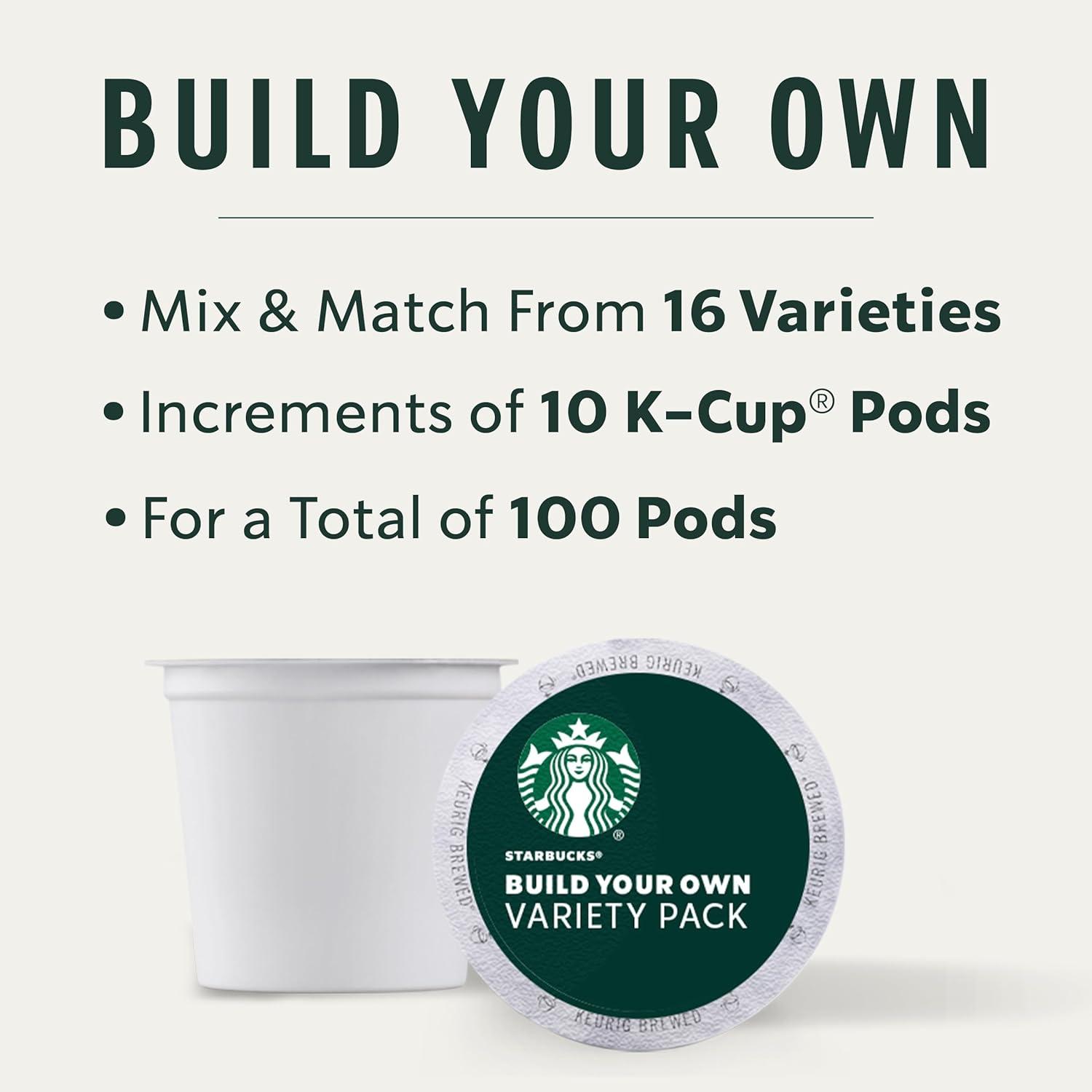 imageStarbucks KCup Coffee Pods Medium Roast Hot or Iced Coffee Pike Place Roast 96 Keurig Pods Variety
