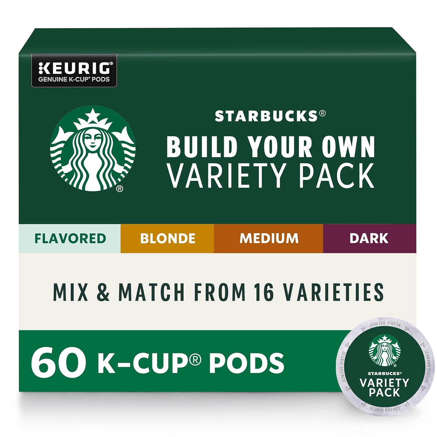 imageStarbucks KCup Coffee Pods Medium Roast Hot or Iced Coffee Pike Place Roast 96 Keurig Pods Variety