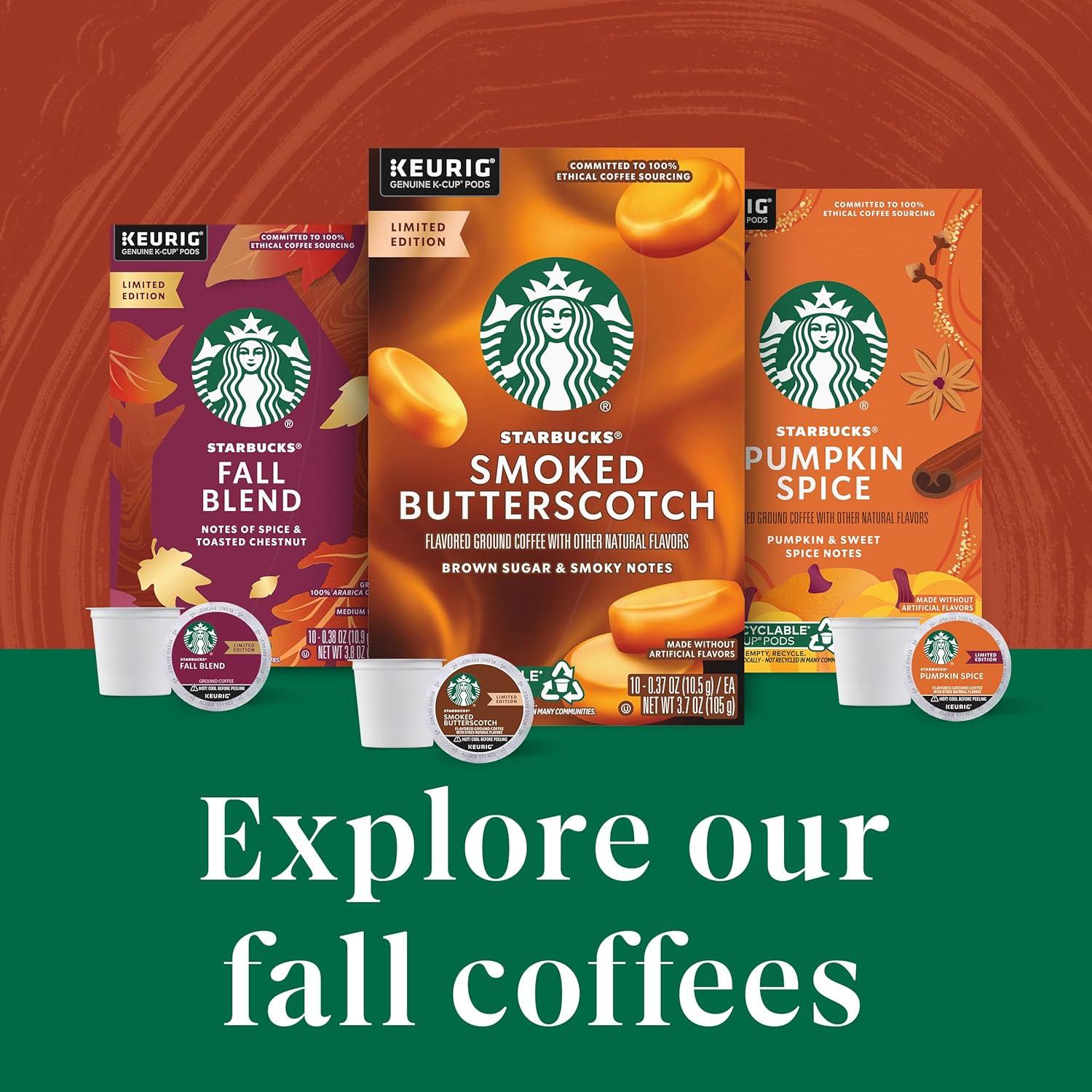 imageStarbucks KCup Coffee Pods Starbucks Blonde Roast Hot or Iced Coffee Veranda Blend 96 Keurig PodsNEW Pumpkin Spice