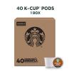 Starbucks K-Cup Coffee Pods, Medium Roast Hot or Iced Coffee, Pike Place Roast, 96 Keurig Pods ​(Breakfast)