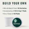 Starbucks K-Cup Coffee Pods, Medium Roast Hot or Iced Coffee, Pike Place Roast, 96 Keurig Pods ​(Variety)