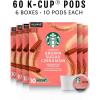 Starbucks K-Cup Coffee Pods, Starbucks Blonde Roast Hot or Iced Coffee, Veranda Blend, 96 Keurig Pods(Brown Sugar Cinnamon)
