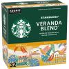 Starbucks K-Cup Coffee Pods, Starbucks Blonde Roast Hot or Iced Coffee, Veranda Blend, 96 Keurig Pods(Veranda Blend)