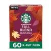 Starbucks K-Cup Coffee Pods, Medium Roast Hot or Iced Coffee, Pike Place Roast, 96 Keurig Pods ​(Fall Blend)