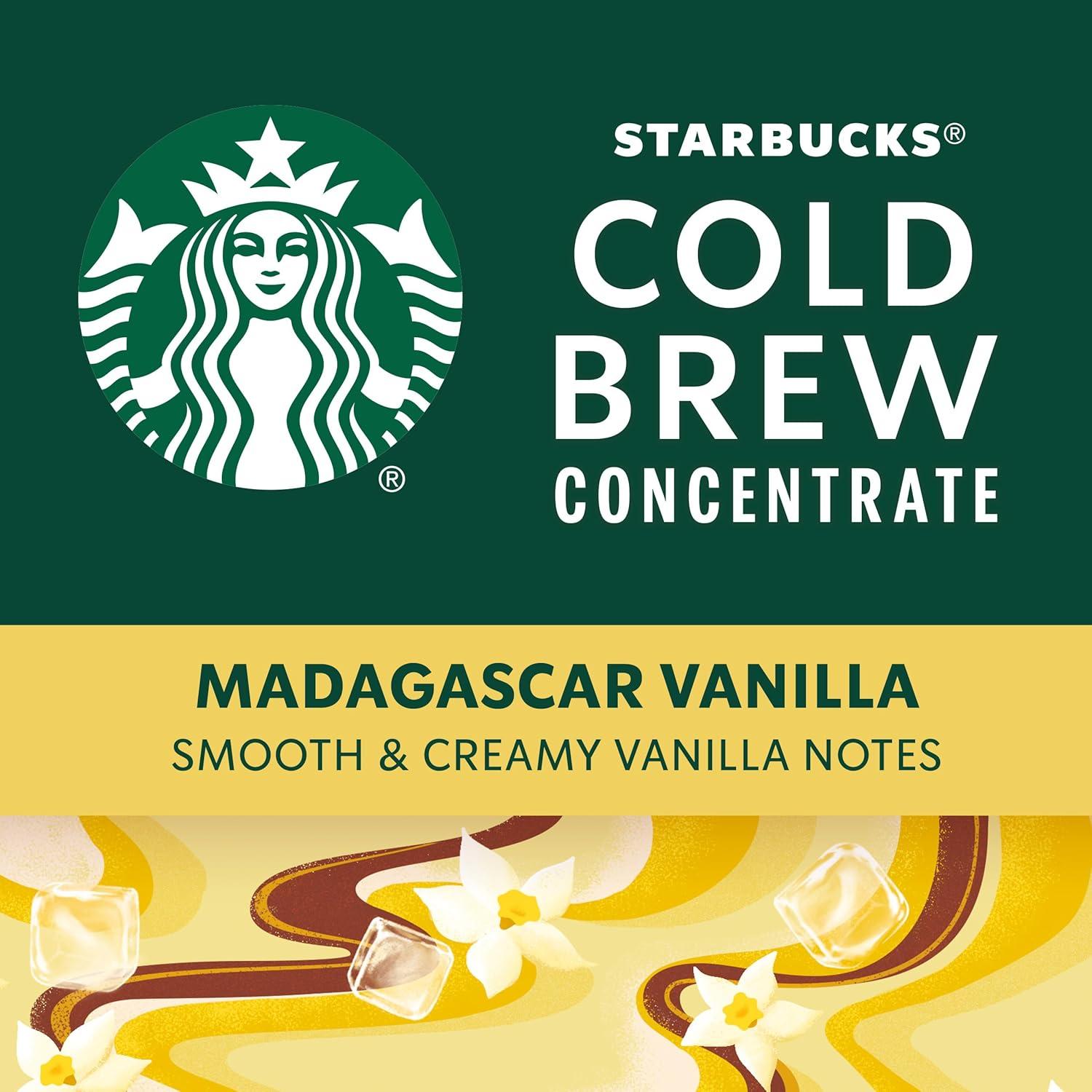 imageStarbucks Cold Brew Coffee Concentrate Caramel Dolce Flavored Iced Coffee 32 fl ozCold Brew