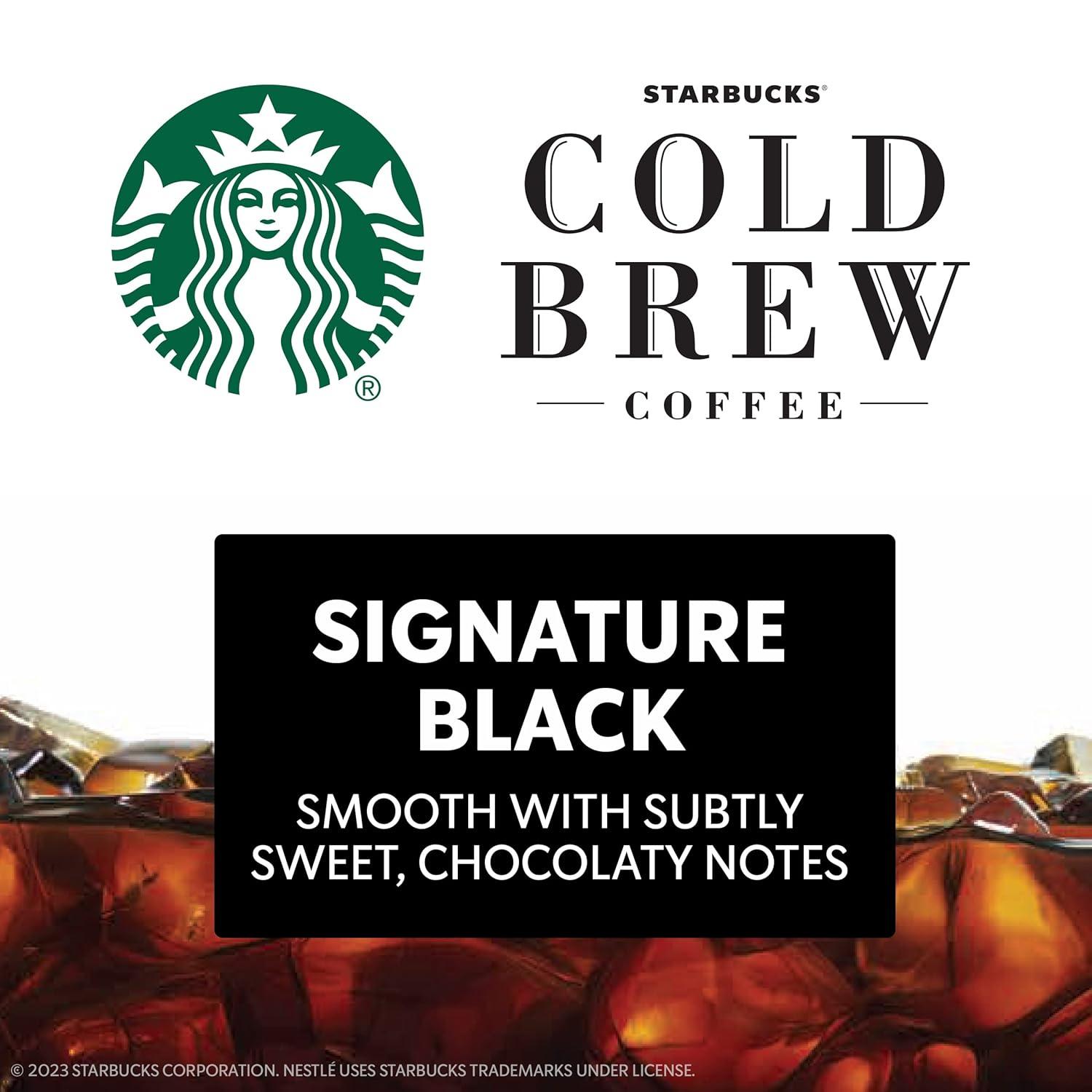 imageStarbucks Cold Brew Coffee Concentrate Caramel Dolce Flavored Iced Coffee 32 fl ozCold Brew
