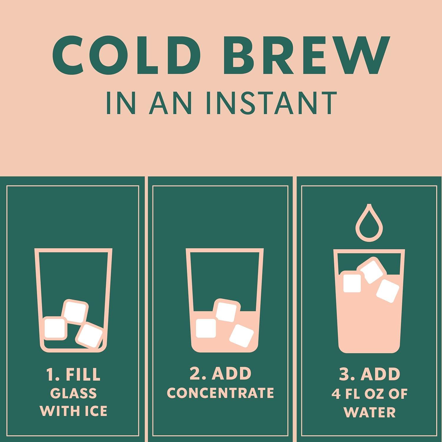 imageStarbucks Cold Brew Coffee Concentrate Caramel Dolce Flavored Iced Coffee 32 fl ozCold Brew