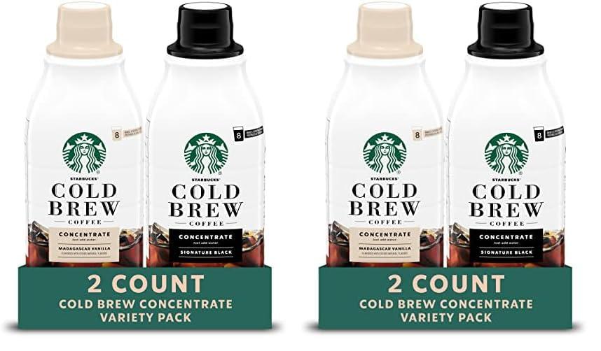 imageStarbucks Cold Brew Coffee Concentrate Caramel Dolce Flavored Iced Coffee 32 fl ozCold Brew