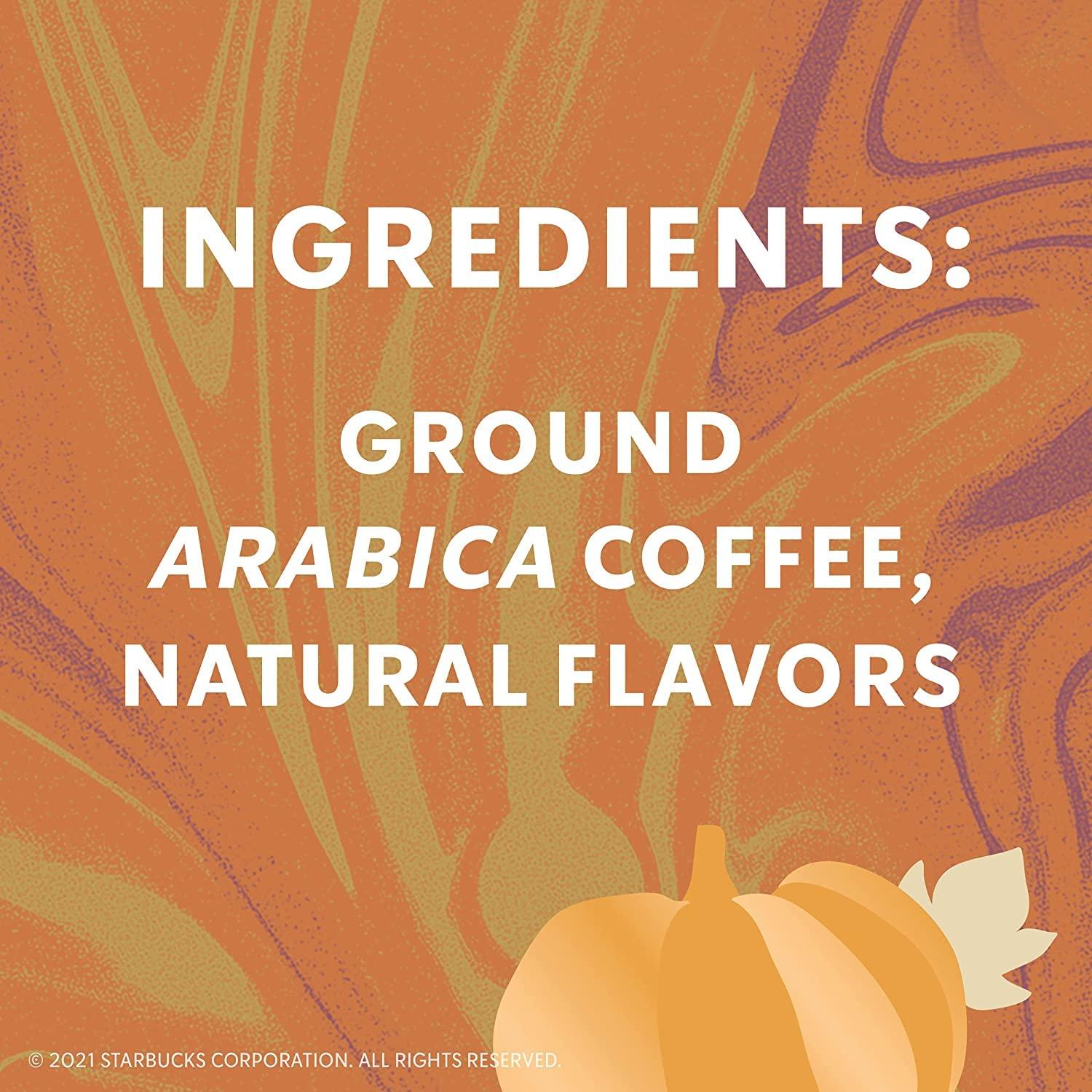 imageStarbucks Ground Coffee Flavored Hot or Iced Coffee Variety Pack Three 11 oz BagsPumpkin Spice