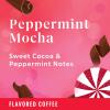 Starbucks Ground Coffee, Flavored Hot or Iced Coffee, Variety Pack, Three 11 oz Bags​(Peppermint Mocha)