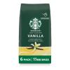 Starbucks Ground Coffee, Flavored Hot or Iced Coffee, Variety Pack, Three 11 oz Bags​(Vanilla)