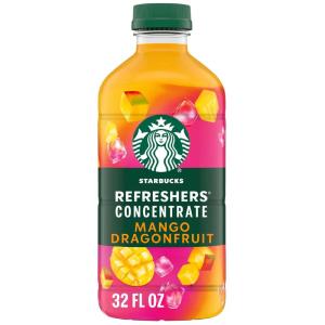 Starbucks Refreshers Concentrate Lime Watermelon, Refreshing Drink, Cold Drinks 32 fl oz(Mango Dragonfruit)