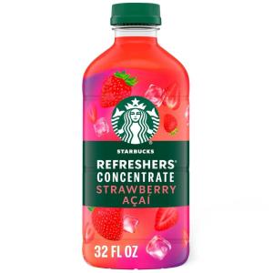 Starbucks Refreshers Concentrate Lime Watermelon, Refreshing Drink, Cold Drinks 32 fl oz(Strawberry Acai)