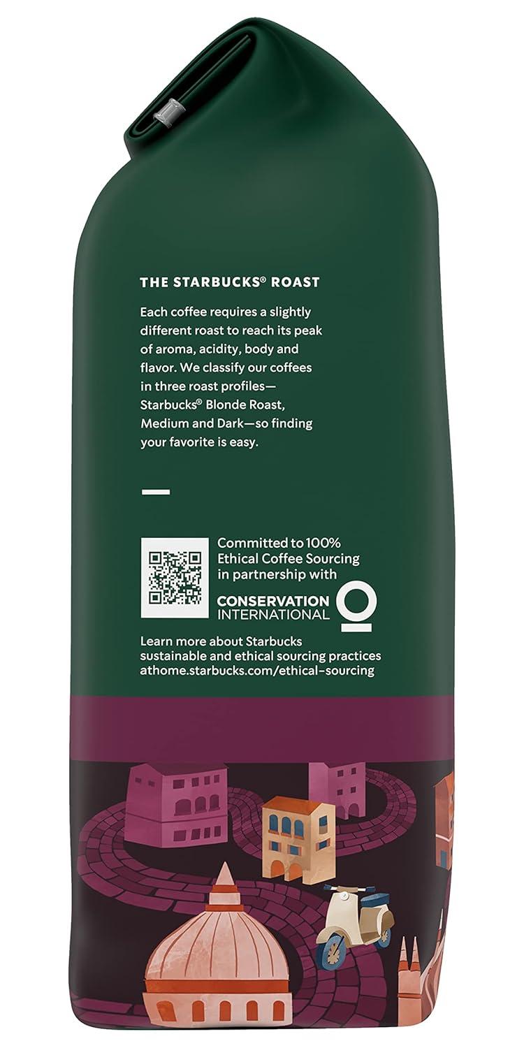 imageStarbucks Ground Coffee Dark Roast Hot or Iced Coffee Caff Verona 12 ozCocoa and Toasted Marshmallow