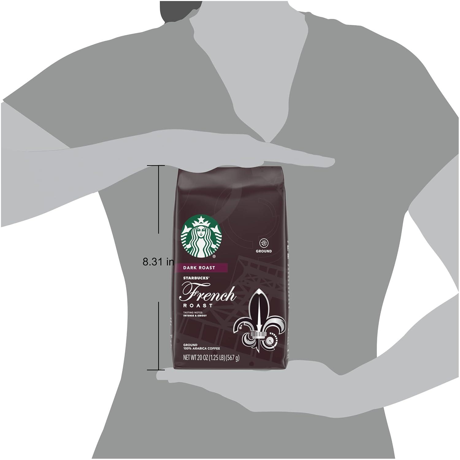 imageStarbucks Ground Coffee Dark Roast Hot or Iced Coffee Caff Verona 12 ozIntense and Smoky