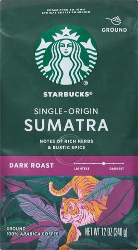 imageStarbucks Ground Coffee Dark Roast Hot or Iced Coffee Caff Verona 12 ozSumatra