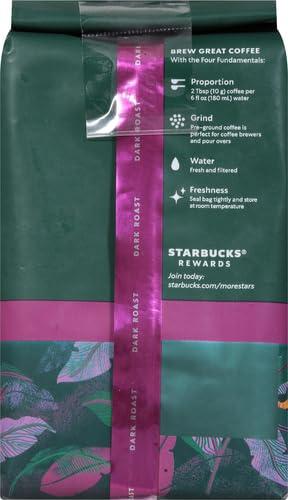 imageStarbucks Ground Coffee Dark Roast Hot or Iced Coffee Caff Verona 12 ozSumatra