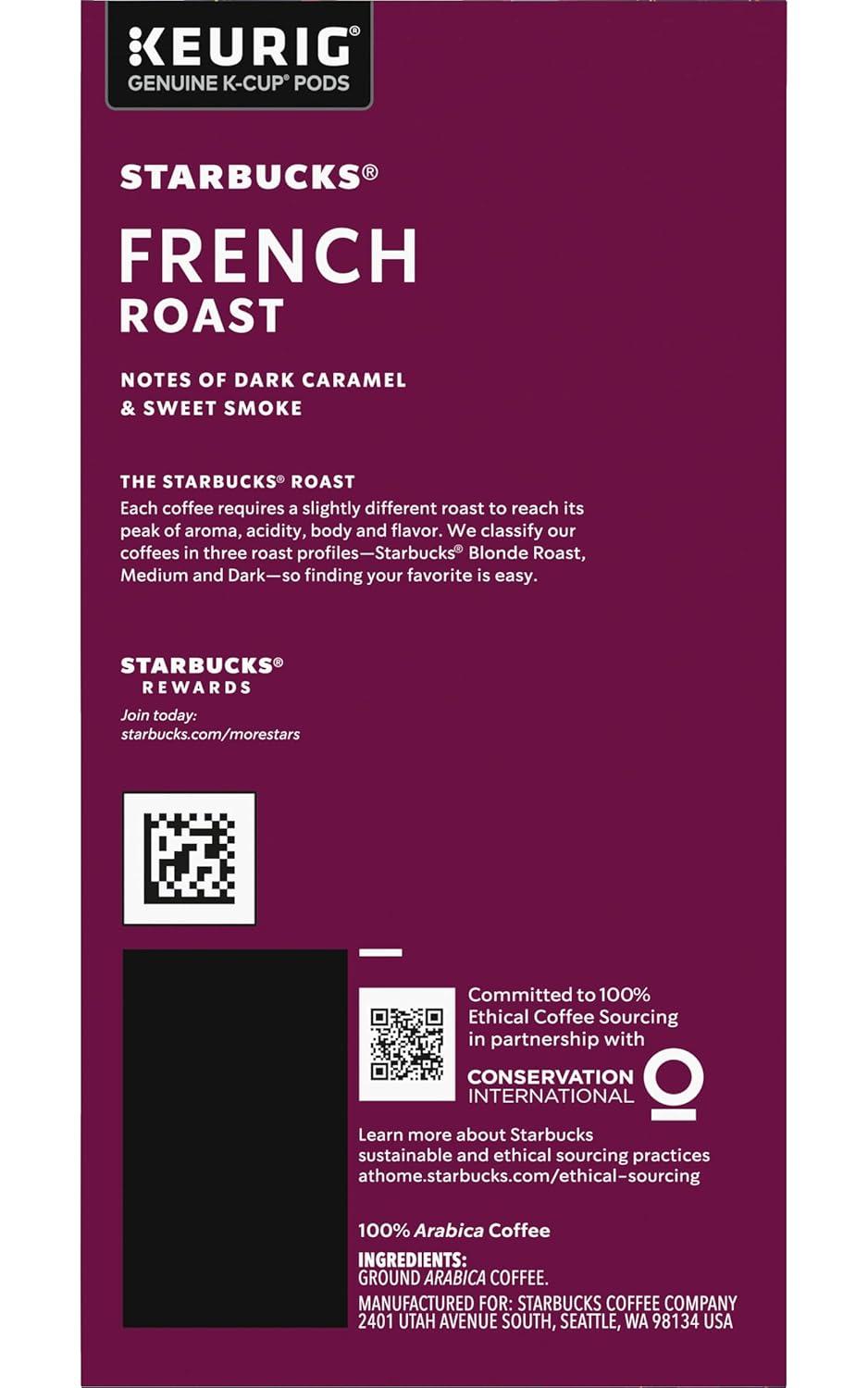 imageStarbucks KCup Coffee Pods Dark Roast Coffee Italian Roast 100 Arabica 1 box 10 podsCaramel