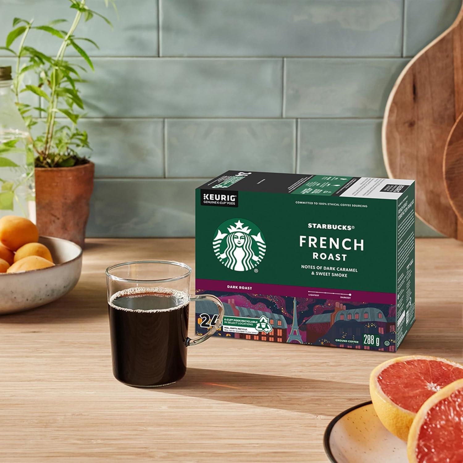 imageStarbucks KCup Coffee Pods Dark Roast Coffee Italian Roast 100 Arabica 1 box 10 podsSumatra