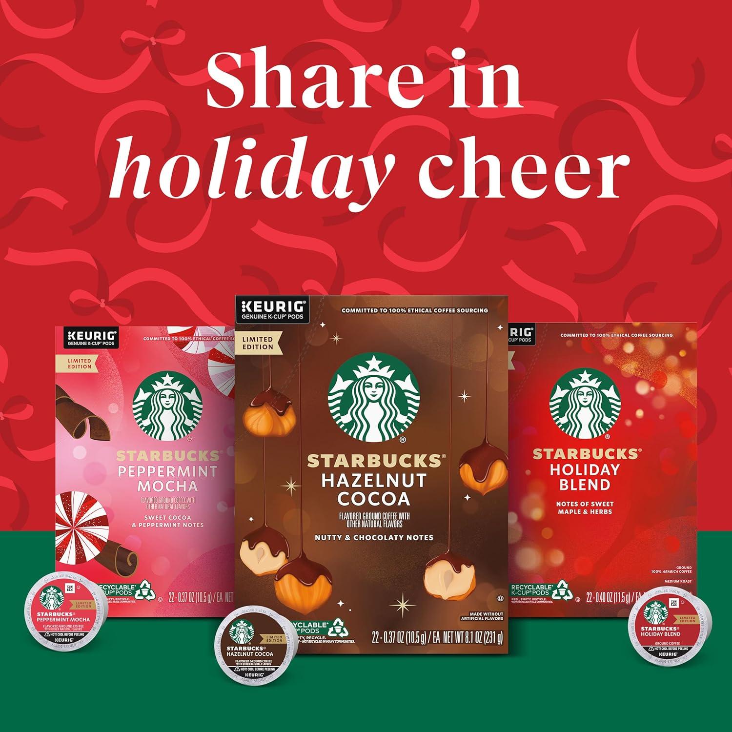 imageStarbucks KCup Coffee Pods Flavored Hot or Iced Coffee Brown Sugar Cinnamon 10 Keurig PodsChocolate