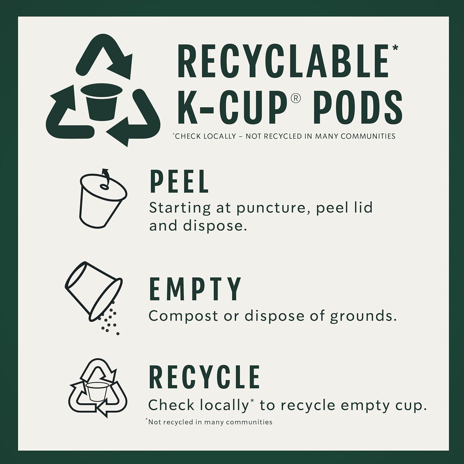 imageStarbucks KCup Coffee Pods Flavored Hot or Iced Coffee Toffeenut 10 Keurig PodsIced Vanilla