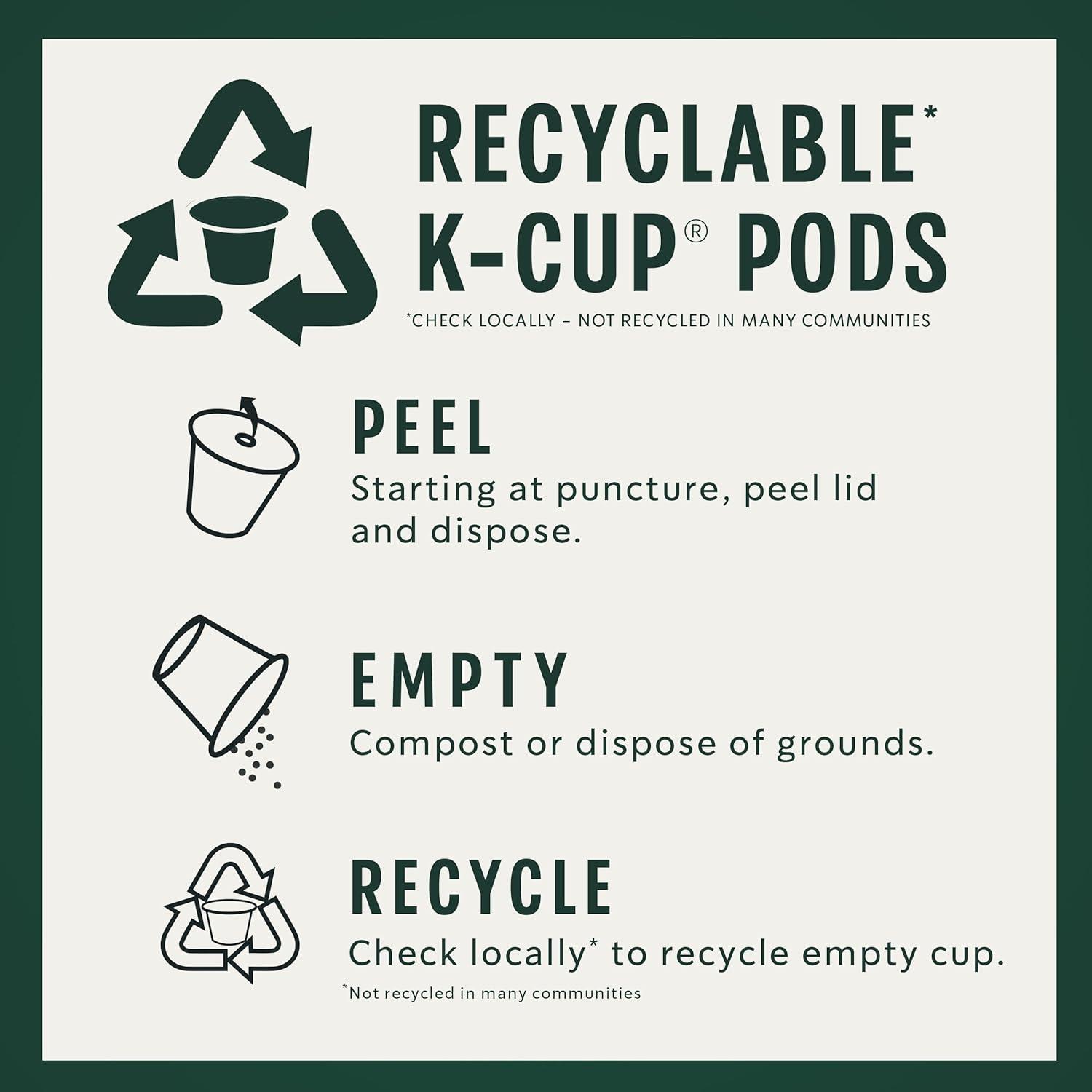 imageStarbucks KCup Coffee Pods Flavored Hot or Iced Coffee Toffeenut 10 Keurig PodsSmoked Butterscotch