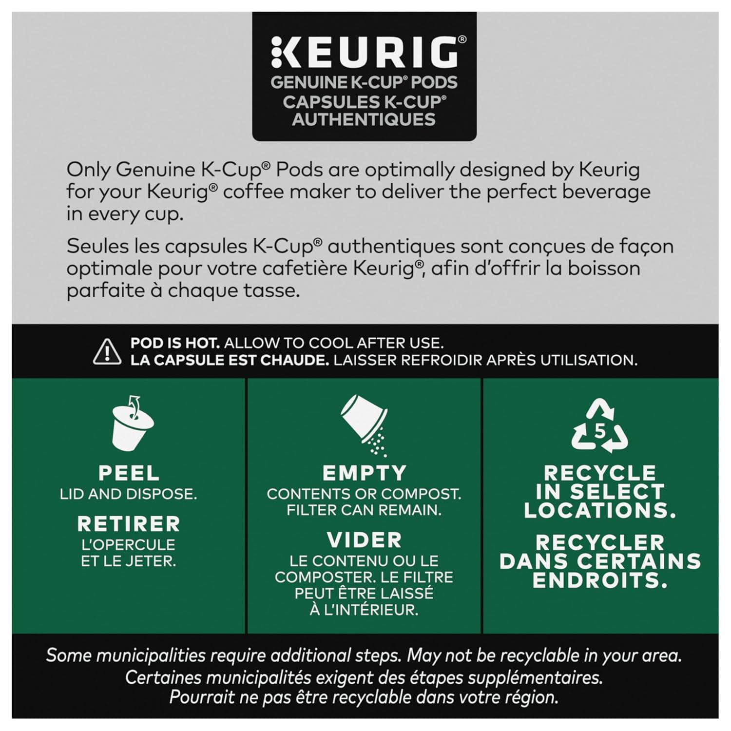 imageStarbucks KCup Coffee Pods Medium Roast Hot or Iced Coffee Breakfast Blend 10 Keurig Pods House blend
