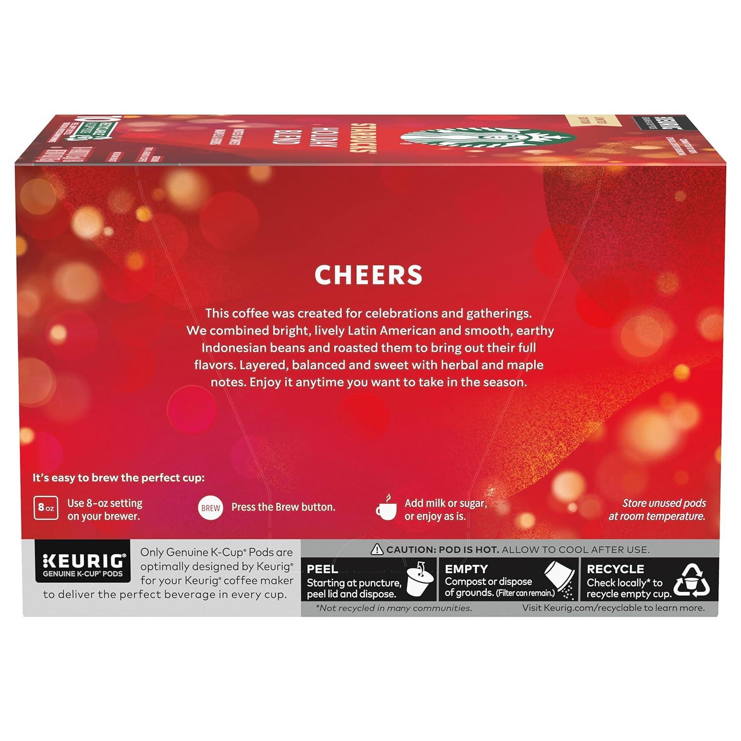 imageStarbucks KCup Coffee Pods Medium Roast Hot or Iced Coffee Breakfast Blend 10 Keurig Pods Unflavored