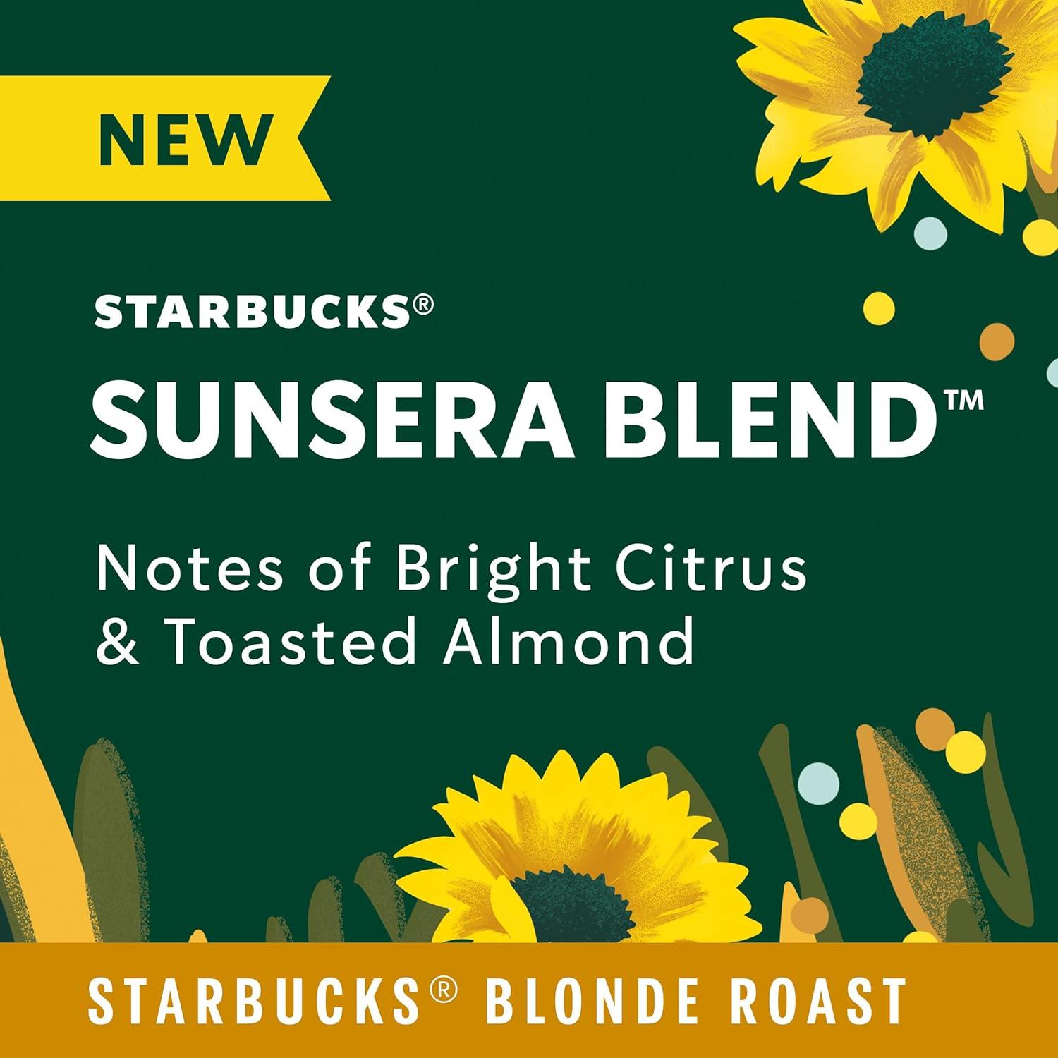 imageStarbucks KCup Coffee Pods Sunsera Blend For Keurig Coffee Makers 100 Arabica 1 Box 10 Pods