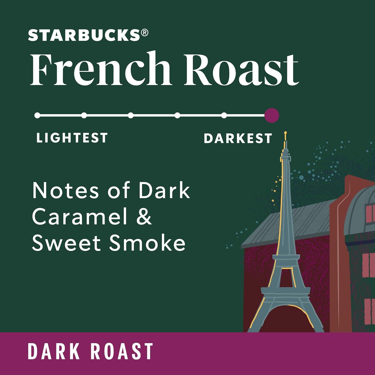 imageStarbucks Whole Coffee Beans Dark Roast Hot or Iced Coffee French Roast 12 oz