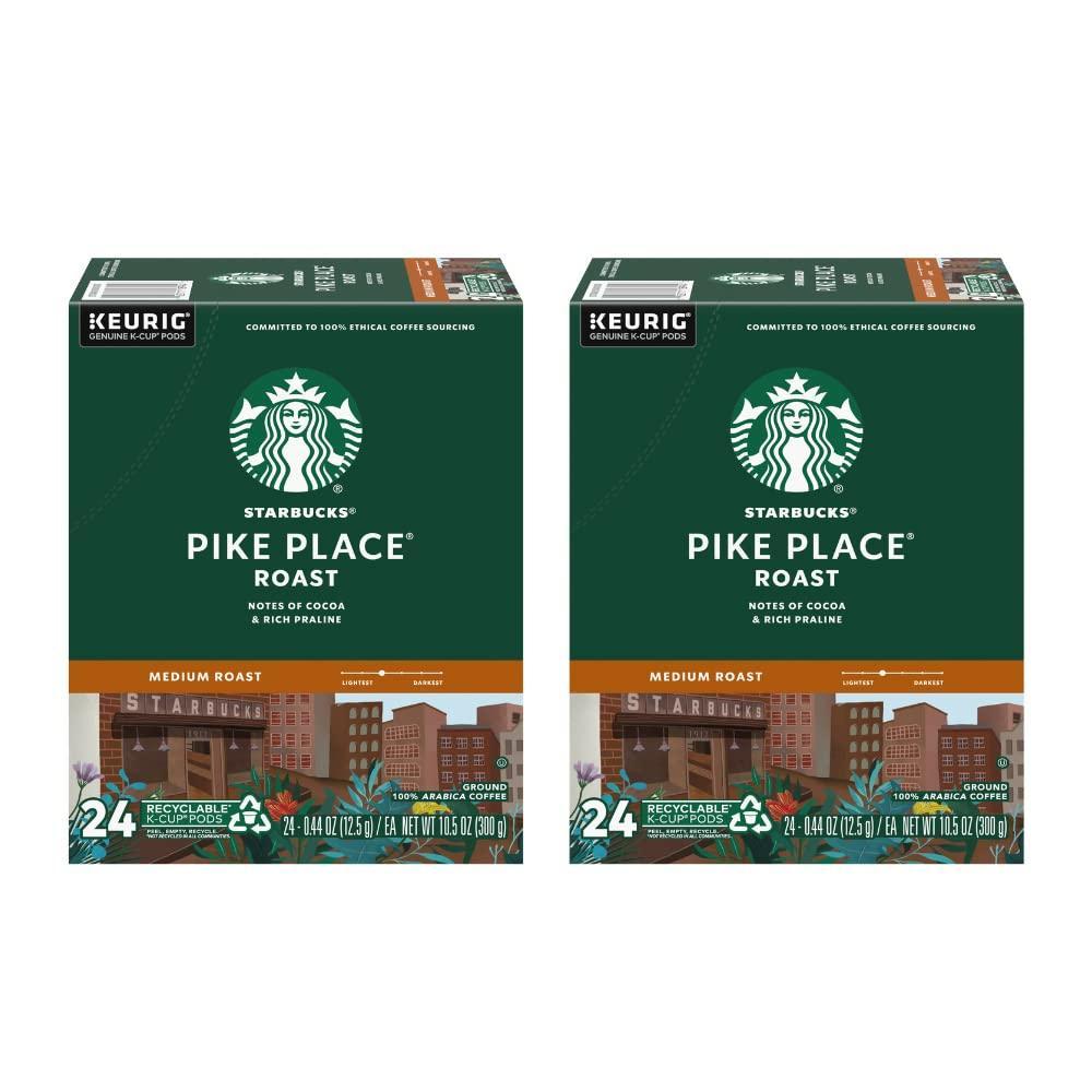 imageStarbucks KCup Coffee Pods Medium Roast Hot or Iced Coffee Breakfast Blend 10 Keurig Pods Pike
