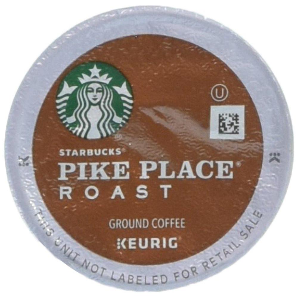 imageStarbucks KCup Coffee Pods Medium Roast Hot or Iced Coffee Breakfast Blend 10 Keurig Pods Pike place