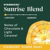 Starbucks Blonde Roast K-Cup Coffee Pods, Sunrise Blend for Keurig Brewers, 1 box (10 pods)