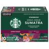 Starbucks K-Cup Coffee Pods, Dark Roast Coffee, Italian Roast, 100% Arabica, 1 box (10 pods)(Sumatra)