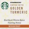 Starbucks K-Cup Coffee Pods, Medium Roast Hot or Iced Coffee, Breakfast Blend, 10 Keurig Pods ​(Golden Turmeric)