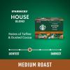 Starbucks K-Cup Coffee Pods, Medium Roast Hot or Iced Coffee, Breakfast Blend, 10 Keurig Pods ​(House blend)