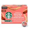 Starbucks K-Cup Coffee Pods, Flavored Hot or Iced Coffee, Brown Sugar Cinnamon, 10 Keurig Pods(Brown Sugar Cinnamon)