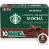 Starbucks K-Cup Coffee Pods, Flavored Hot or Iced Coffee, Mocha, 10 Keurig Pods(Mocha)