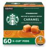 Starbucks K-Cup Coffee Pods, Flavored Hot or Iced Coffee, Toffeenut, 10 Keurig Pods(Caramel)
