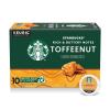 Starbucks K-Cup Coffee Pods, Flavored Hot or Iced Coffee, Toffeenut, 10 Keurig Pods(Toffeenut)