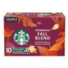 Starbucks K-Cup Coffee Pods, Medium Roast Hot or Iced Coffee, Breakfast Blend, 10 Keurig Pods ​(Fall Blend)